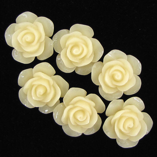 15mm synthetic coral carved rose flower beads 15