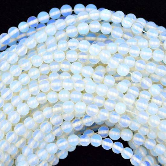 Opalite Quartz Round Beads Gemstone 14.5" Strand 4mm 6mm 8mm 10mm