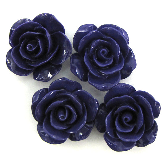 20mm synthetic coral carved rose flower beads 15