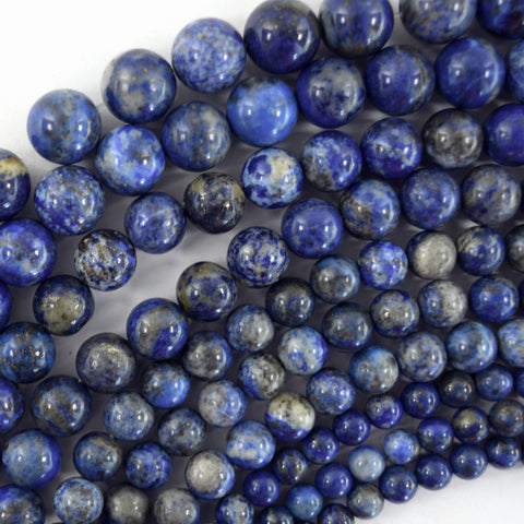 Blue Lapis Lazuli Heishi Disc Beads Gemstone15.5" Strand 4mm 6mm 8mm 10mm