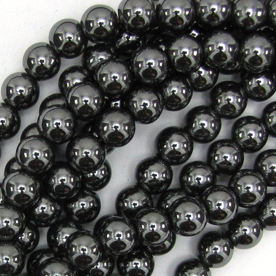 Natural Hematite Round Beads Gemstone 15" Strand 3mm 4mm 6mm 8mm 10mm 12mm