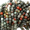 Natural African Blood Agate Round Beads 15