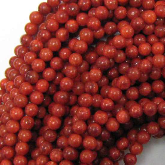 Red Sponge Coral Round Beads Gemstone 15.5" Strand 4mm 6mm 8mm 10mm 12mm