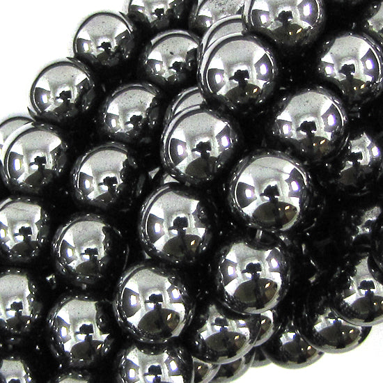Natural Magnetic Hematite Round Beads 15" Strand 4mm 6mm 8mm 10mm 12mm