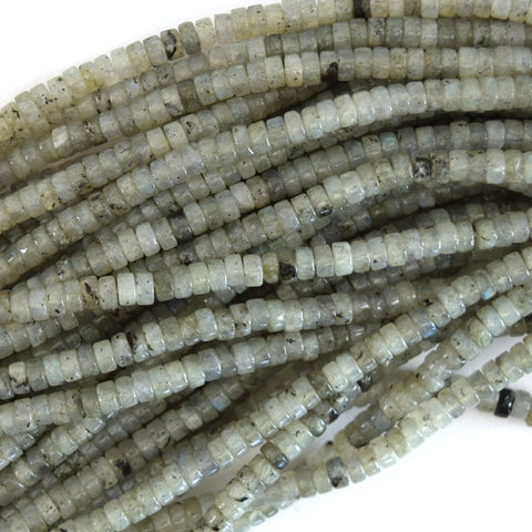13mm natural gray labradorite tube beads 15.5" strand