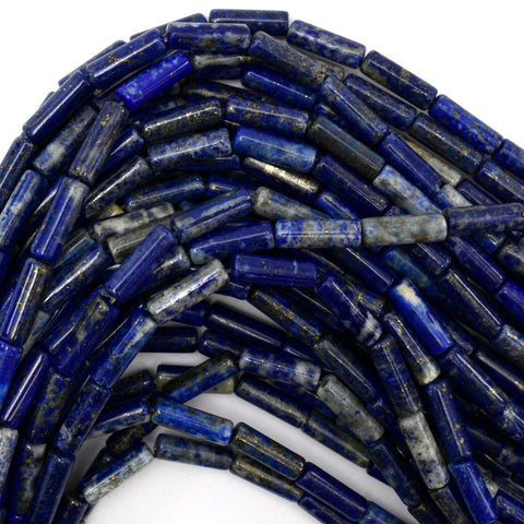 Faceted Blue Lapis Lazuli Round Beads 15" Strand 2mm 4mm 6mm 8mm 10mm 12mm 14mm