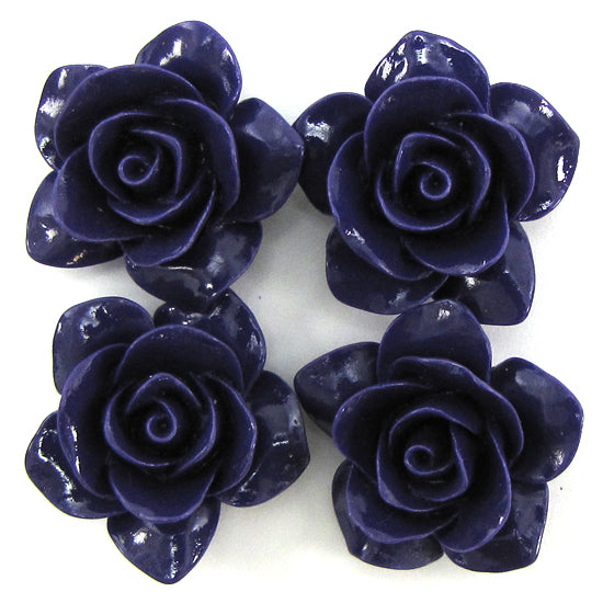 26mm synthetic coral carved rose flower beads 15.5