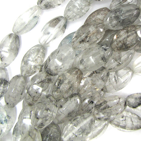 20mm faceted black crystal barrel beads 15.5