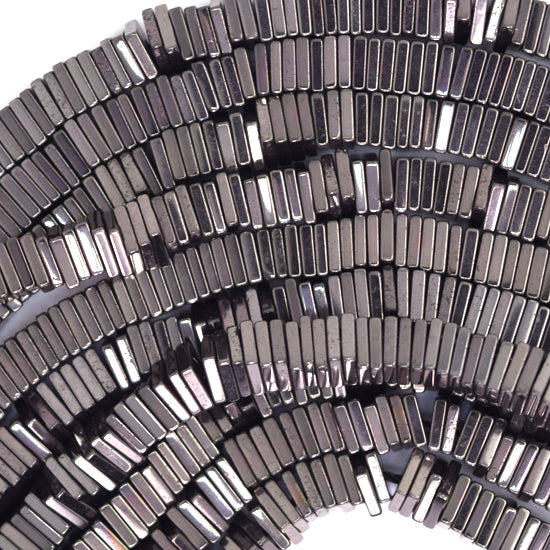 4mm hematite heishi square beads 16