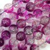 12mm purple crystal quartz round beads 15