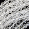 Natural Faceted Clear Crystal Quartz Round Beads 15