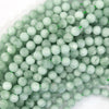Natural Green Angelite Round Beads Gemstone 15.5