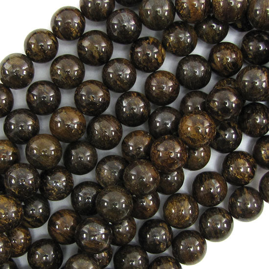 Natural Brown Bronzite Round Beads Gemstone 15" Strand 4mm 6mm 8mm 10mm 12mm