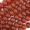 14mm red carnelian rondelle beads 15