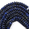 Blue Lapis Lazuli Rondelle Button Beads Gemstone 15