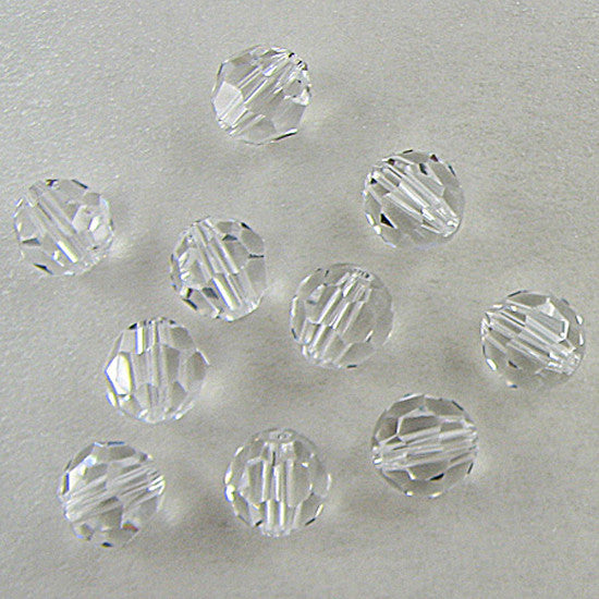 10 6mm Swarovski crystal round 5000 Crystal beads