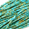 13mm Sea Sediment Jasper Tube Beads Gemstone 15.5