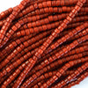 Red Coral Heishi Disc Beads Gemstone 16