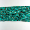 Faceted Green Turquoise Round Beads 15.5