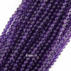 Natural Purple Amethyst Round Beads Gemstone 15