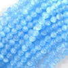 Genuine Blue Selenite Round Beads Gemstone 15.5