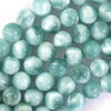 AA Natural Green Moonstone Round Beads 15.5