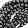 Natural Black Hematite Round Beads 15