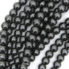 Natural Black Hematite Round Beads 15