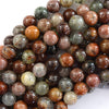 AA Natural Multicolor Phantom Quartz Round Beads Gemstone 15