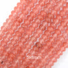Cherry Quartz Rondelle Button Beads Gemstone 15.5