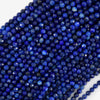 Natural Faceted Blue Lapis Lazuli Round Beads Gemstone 15