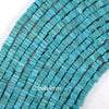 2x4x4mm blue turquoise square heishi disc beads gemstone 15