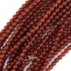 AA Red Carnelian Round Beads Gemstone 15