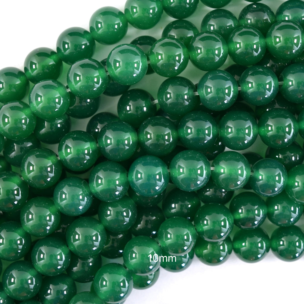 AA Green Onyx Round Beads Gemstone 14.5" Strand 4mm 6mm 8mm 10mm 12mm