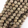 Natural Fossil Jasper Round Beads Gemstone 15