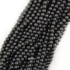 Natural Magnetic Hematite Round Beads 15