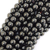 Natural Magnetic Hematite Round Beads 15