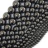 Natural Magnetic Hematite Round Beads 15