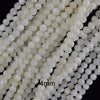 White Mother Of Pearl MOP Round Beads 15.5