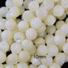 White Mother Of Pearl MOP Round Beads 15.5