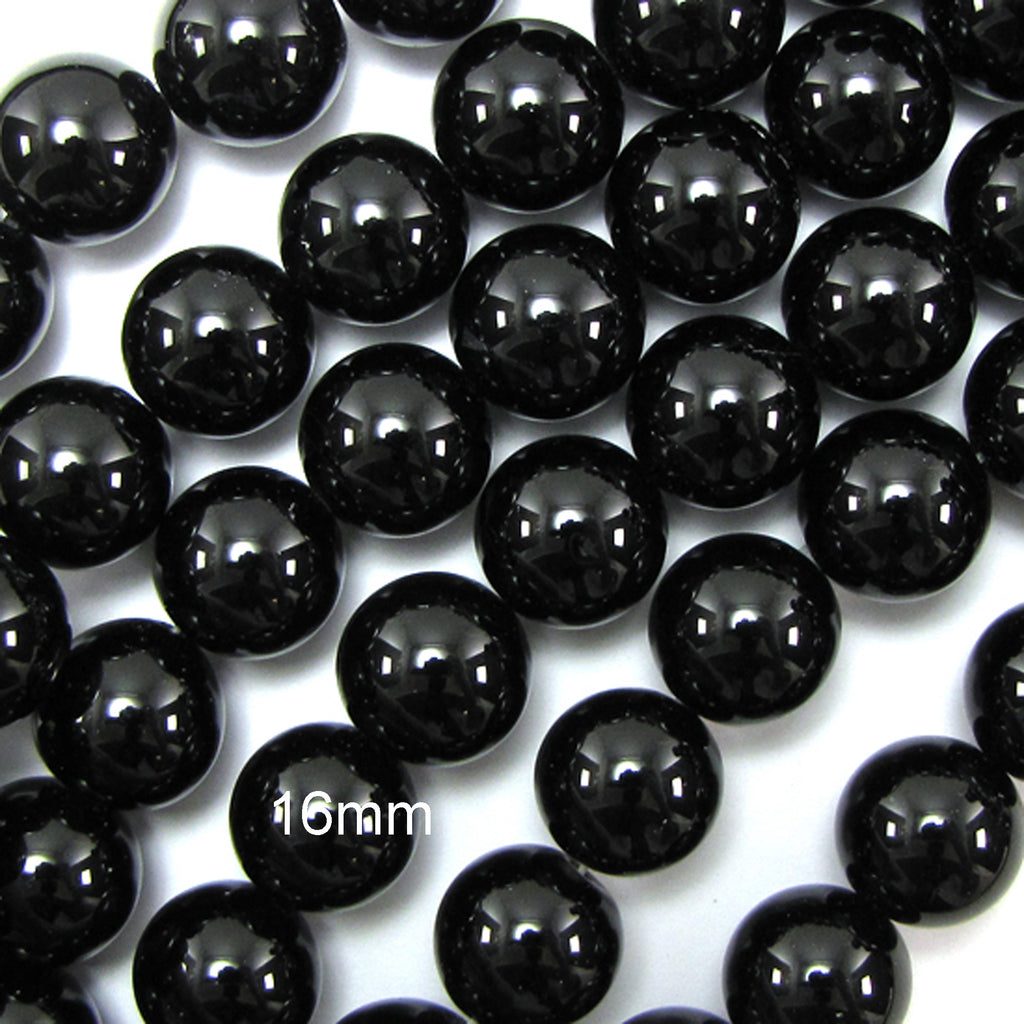 AA Black Onyx Round Beads 15" 2mm 3mm 4mm 6mm 8mm 10mm 12mm 14mm 16mm 18mm 20mm