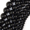 AA Black Onyx Round Beads 15