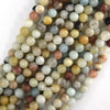 Natural Multicolor Amazonite Round Beads 15