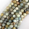 Natural Multicolor Amazonite Round Beads 15