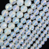Mystic Titanium Faceted Opalite Quartz Round Beads 15