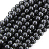 Natural Black Hematite Round Beads 15
