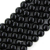 AA Black Onyx Round Beads 15