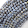 Natural Brown Blue Lace Agate Round Beads Gemstone 15.5