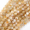 A grade Natural Yellow Citrine Round Beads 15
