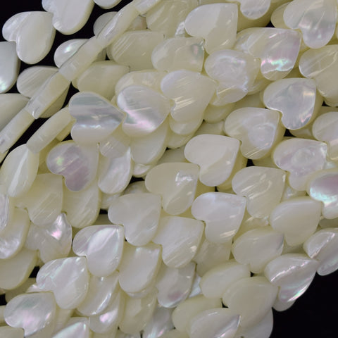 8mm faceted natural mother of pearl mop round beads 15.5" strand